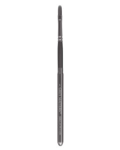 JACK RICHESON & CO Grey Matters Oil/Acrylic Travel Brush - Grey Synthetic - Filbert Size 1 (4 x 12mm)