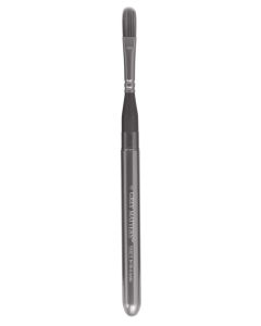 JACK RICHESON & CO Grey Matters Oil/Acrylic Travel Brush - Grey Synthetic - Filbert Size 4 (8 x 20mm)