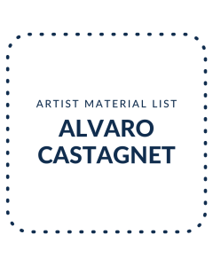 Alvaro Castagnet Artist - Material List