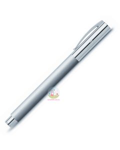 FABER-CASTELL Ambition - Brushed Stainless Steel - Fountain Pen with Stainless Steel Nib