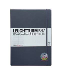 LEUCHTTURM1917 Classic Hard Cover - Master SLIM A4 - Ruled - Anthracite
