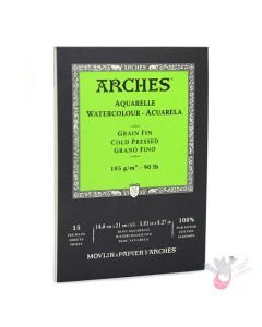 ARCHES Watercolour Pad (Medium) 185g - 15 Sheets - A5
