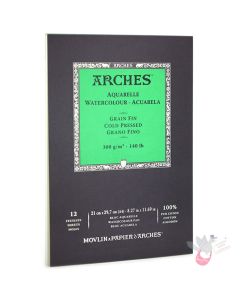 ARCHES Watercolour Pad (Cold Pressed, Medium) 300g - 12 Sheets - A4