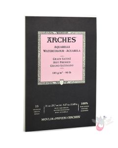 ARCHES Watercolour Pad (Smooth) 185g - 15 Sheets - A4