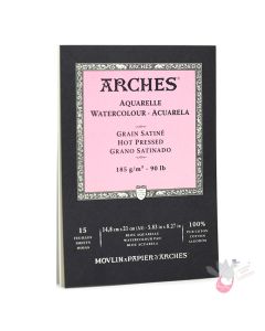 ARCHES Watercolour Pad (Smooth) 185g - 15 Sheets - A5