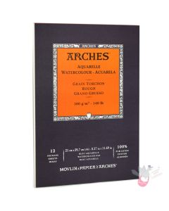 ARCHES Watercolour Pad (Rough) 300g - 12 Sheets - A4
