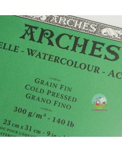 ARCHES Watercolour Block (Cold Pressed) 300g - 20 Sheets - 230 x 310mm (A4+)