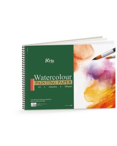 ARTO Watercolour Spiral Pad - 100% Cotton - Cold Press - 300gsm - 12 Sheets (Perforated) - A4