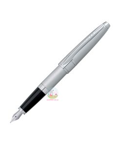 CROSS Apogee Fountain Pen (Medium) - Brushed Chrome
