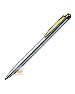 OTTO HUTT Design 02 - Gold / Sterling Silver Ballpoint Pen - Bicolour Smooth Surface