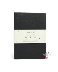 CIAK Mate Soft Cover Notebook - Medium (B6) - Ruled Pages - Black