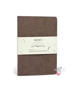 CIAK Mate Soft Cover Notebook - Medium (B6) - Ruled Pages - Milk Chocolate