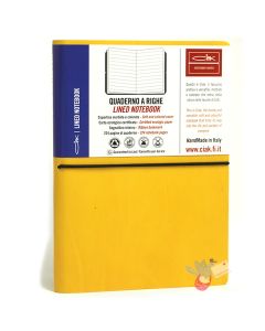 CIAK Soft Cover Leather Notebook - Large (A5) - Ruled - Yellow