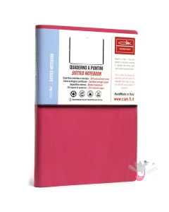CIAK Bonded Leather Cover Notebook - Large (A5) - Dotted - Pink
