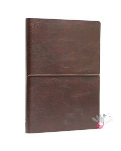 Ciak Classic A5 journal with dotted format and brown eco leather cover
