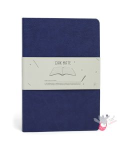 CIAK Mate Soft Cover Notebook - Large (A5) - Ruled Pages - Navy Blue 