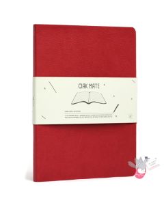 CIAK Mate Soft Cover Notebook - Large (A5) - Ruled Pages - Red