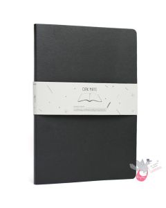 CIAK Mate Soft Cover Notebook - A4 - Plain Pages - Black