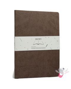 CIAK Mate Soft Cover Notebook - A4 - Plain Pages - Milk Chocolate