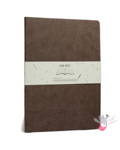 CIAK Mate Soft Cover Notebook - A4 - Ruled Pages - Milk Chocolate