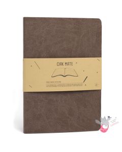 CIAK Mate Soft Cover Notebook - Large (A5) - Dotted Pages - Milk Chocolate