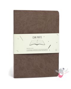 CIAK Mate Soft Cover Notebook - Large (A5) - Ruled Pages - Milk Chocolate