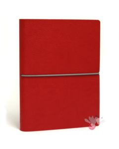 CIAK Smartbook Soft Leather Cover - Monthly Planner and Notebook - Large (A5) - Red