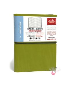 CIAK Soft Cover Leather Notebook - Medium (B6) - Squared / Grid - Green