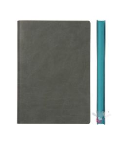 DAYCRAFT Signature Notebook Soft Cover - Large A5 - Ruled - Grey