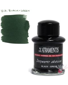 DE ATRAMENTIS Deepwater Obsession Fountain Pen Ink 35mL - Black Green