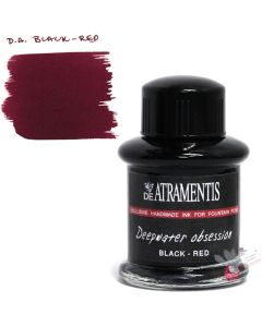 DE ATRAMENTIS Deepwater Obsession Fountain Pen Ink 35mL - Black Red 