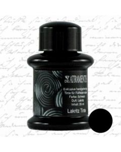 DE ATRAMENTIS Fountain Pen Ink 45mL - Licorice Fragrance  - Black Colour