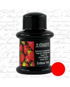 DE ATRAMENTIS Fountain Pen Ink 45mL - Strawberry Fragrance  - Red Colour