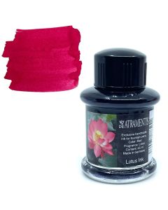 DE ATRAMENTIS Fountain Pen Ink 45mL - Lotus Flower Fragrance  - Red Colour