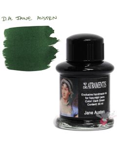 DE ATRAMENTIS Fountain Pen Ink 35mL - Jane Austen - Dark Green