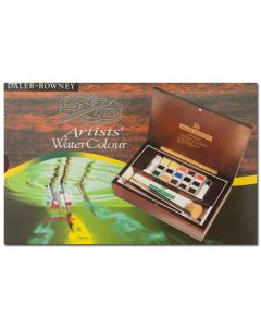 DALER-ROWNEY Watercolour Pan Wooden Box Set