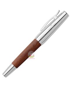 FABER-CASTELL E-Motion - Chrome and Pear Wood - Fountain Pen