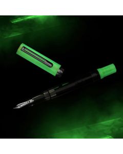 TWSBI Eco Fountain Pen - Glow Green - 1.1 Italic (stub) Nib