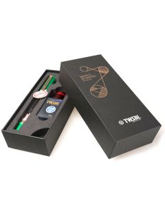 TWSBI Eco-T Fountain Pen - Royal Jade/Rose Gold Gift Set with Midnight Blue Ink - Medium Nib 