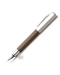 FABER-CASTELL Ondoro - Smoked Oak - Fountain Pen with Stainless Steel nib (includes converter)