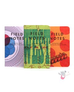 FIELD NOTES United States of Letterpress - Set of 3 - Pocket (A6 9x13cm) - Pack A