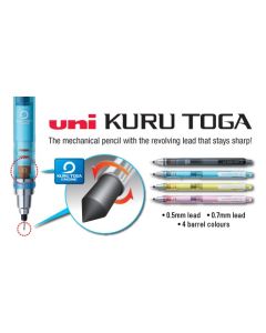 UNI Kuru Toga (rotating) Mechanical Pencil - Various Colours