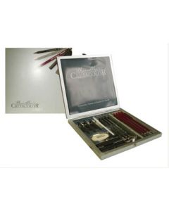 CRETACOLOR Silver Box - Graphite Wooden Box Set