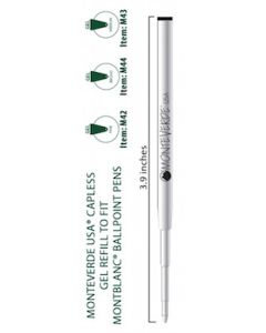 MONTEVERDE Capless Gel Refill to convert MONTBLANC Ballpoint Pen to a Rollerball