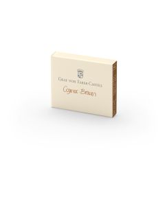 GRAF VON FABER-CASTELL Ink Cartridges - 6 Pack - Cognac Brown