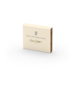 GRAF VON FABER-CASTELL Ink Cartridges - 6 Pack - Olive Green