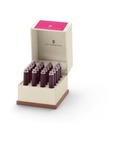 GRAF VON FABER-CASTELL Fountain Pen Ink - Electric Pink - 20 Cartridges