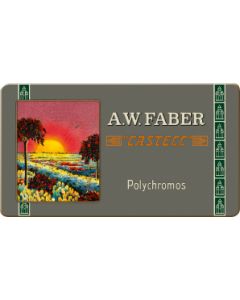 FABER-CASTELL Polychromos Coloured Pencils (111th Anniversary Edition) - Tin of 12