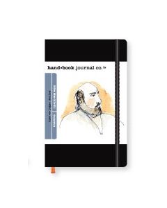 HAND-BOOK JOURNAL CO - Travelogue Series - Drawing Sketchbook - Pocket Portrait (5.5 x 3.5" / 14 x 9.5cm) - Black Cloth
