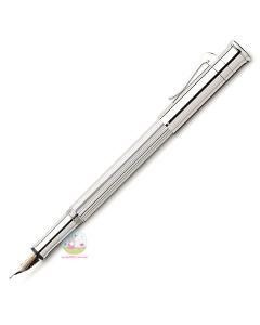 GRAF VON FABER-CASTELL Classic Platinum Plated Fountain Pen (includes converter)